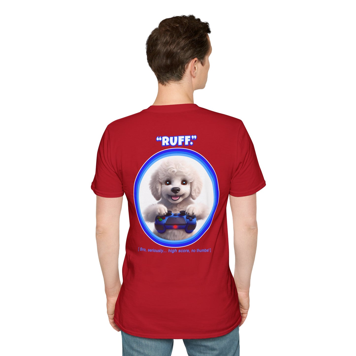 White Poodle Ruff (Blue)