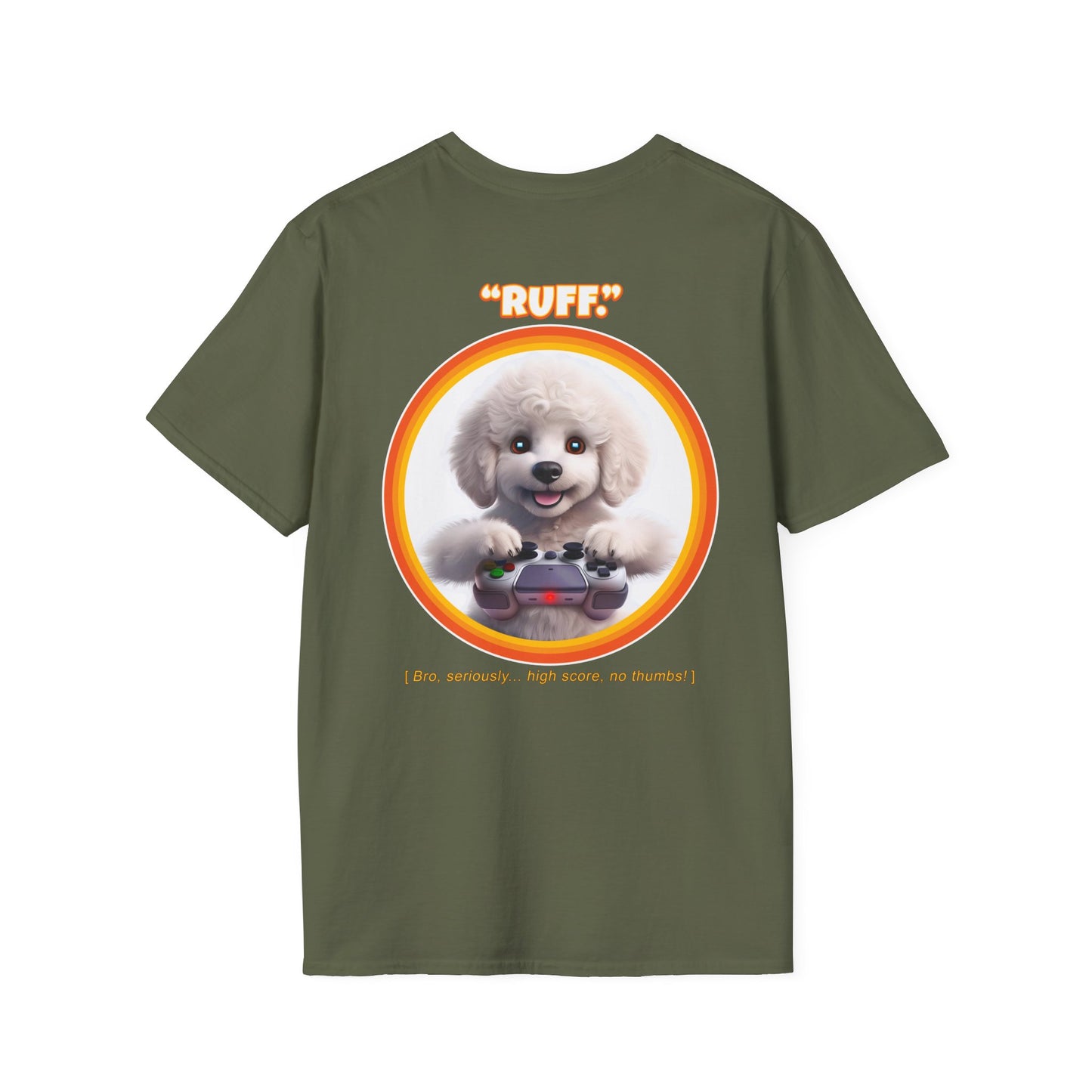 White Poodle Ruff (Orange)