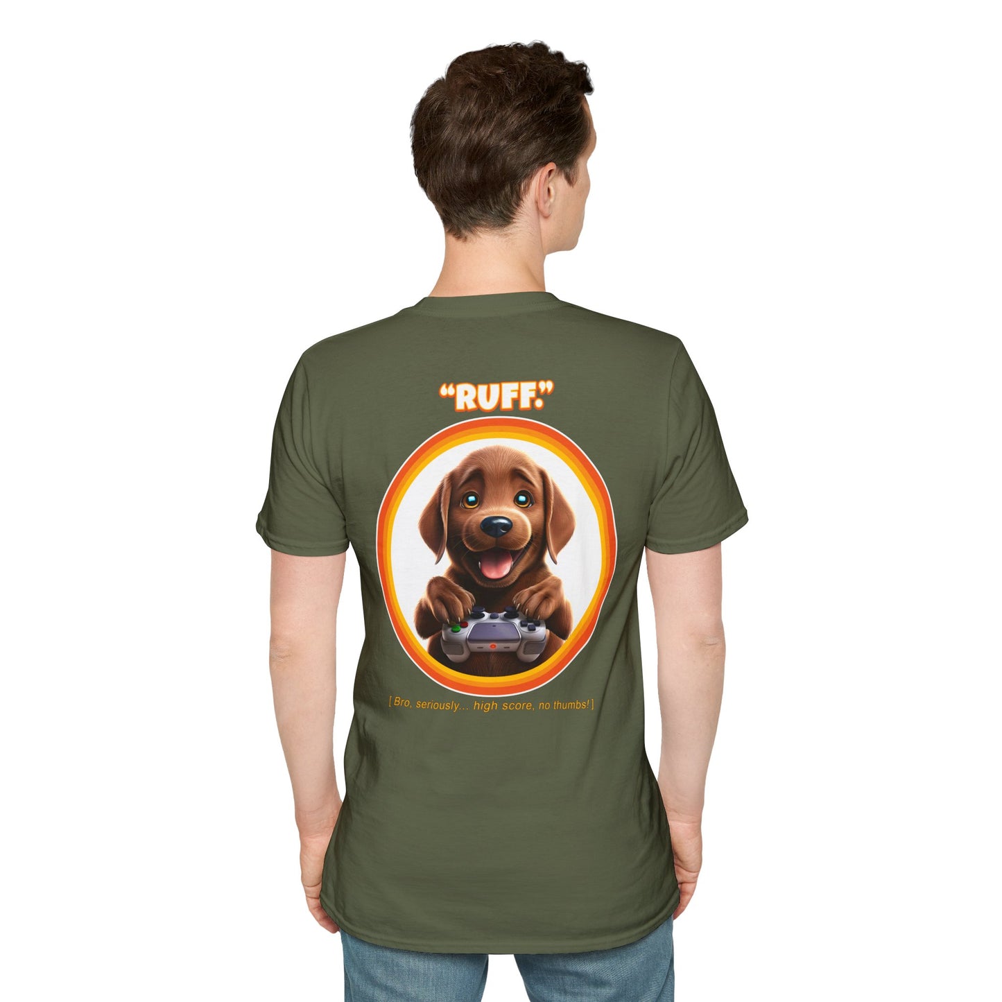 Chocolate Lab Ruff (Orange)