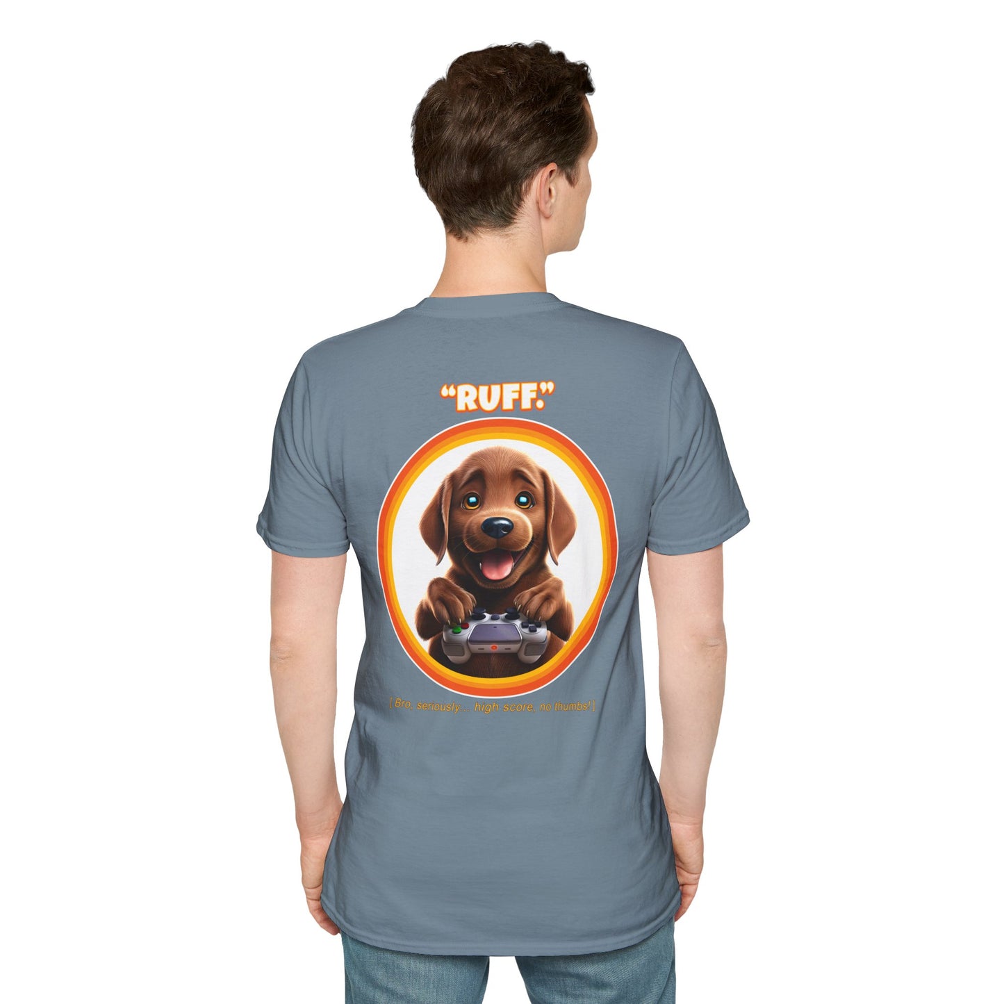 Chocolate Lab Ruff (Orange)