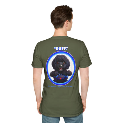 Black Poodle Ruff (Blue)