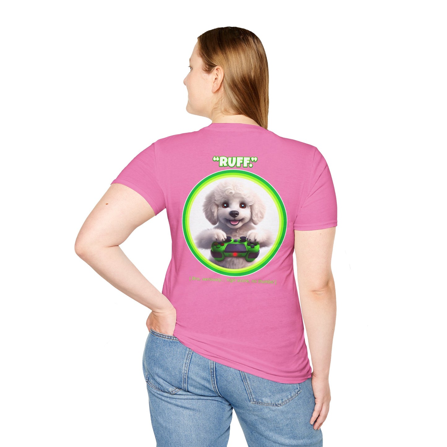 White Poodle Ruff (Green)