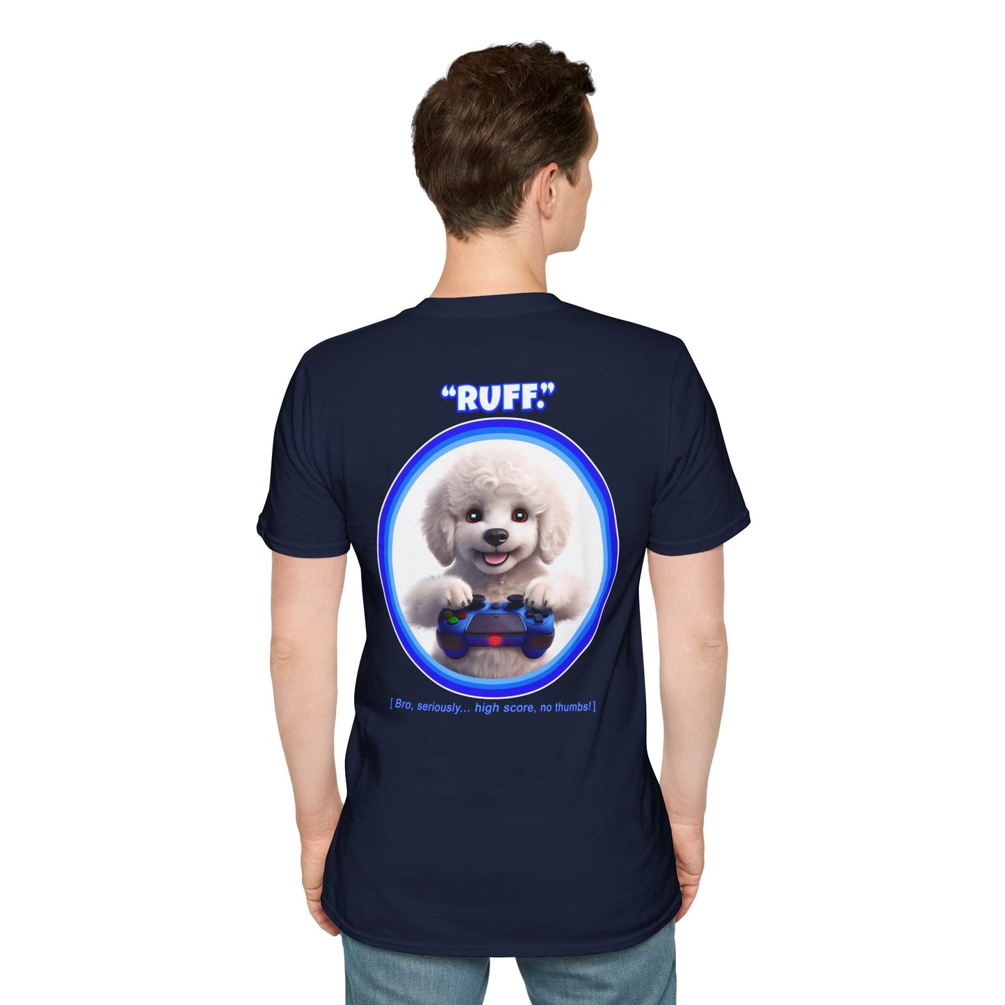 White Poodle Ruff (Blue)