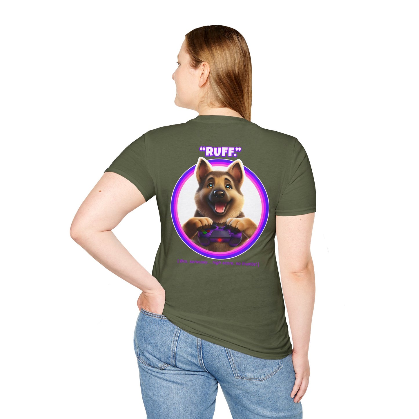 German Shepherd Ruff (Purple)