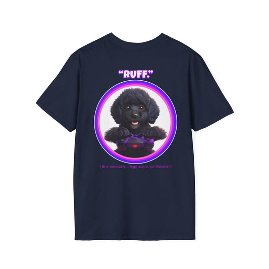 Black Poodle Ruff (Purple)