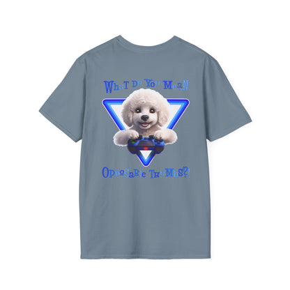 White Poodle What? (Blue)