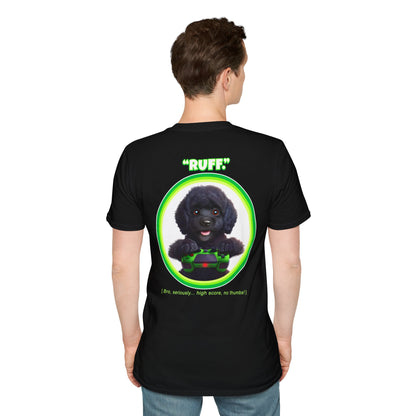 Black Poodle Ruff (Green)