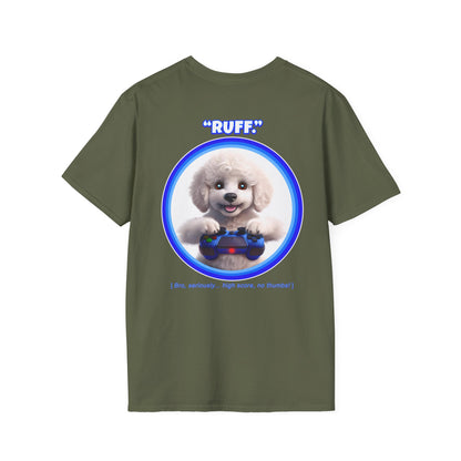 White Poodle Ruff (Blue)