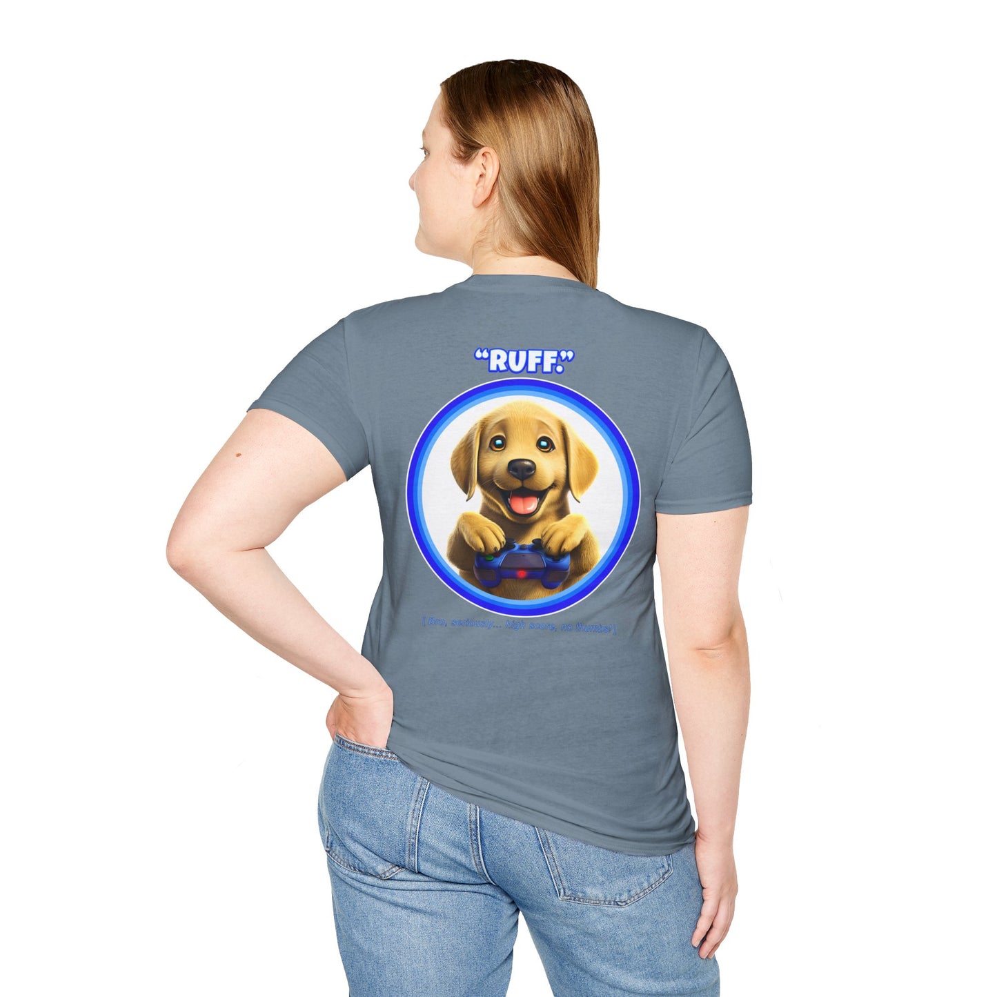 Yellow Lab Ruff (Blue)