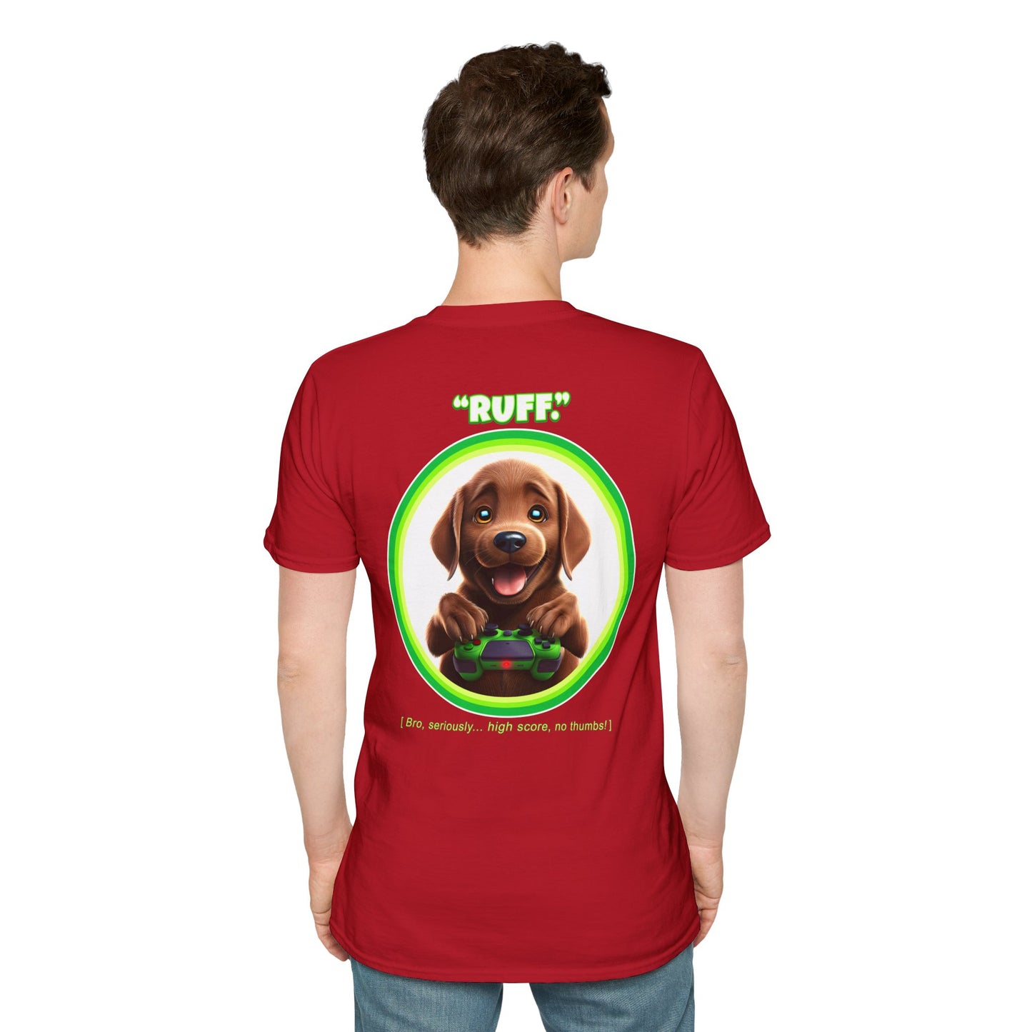 Chocolate Lab Ruff (Green)